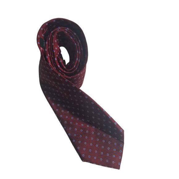 Lauren Ralph Lauren Men's Silk Burgundy Tie - Picture 1 of 7